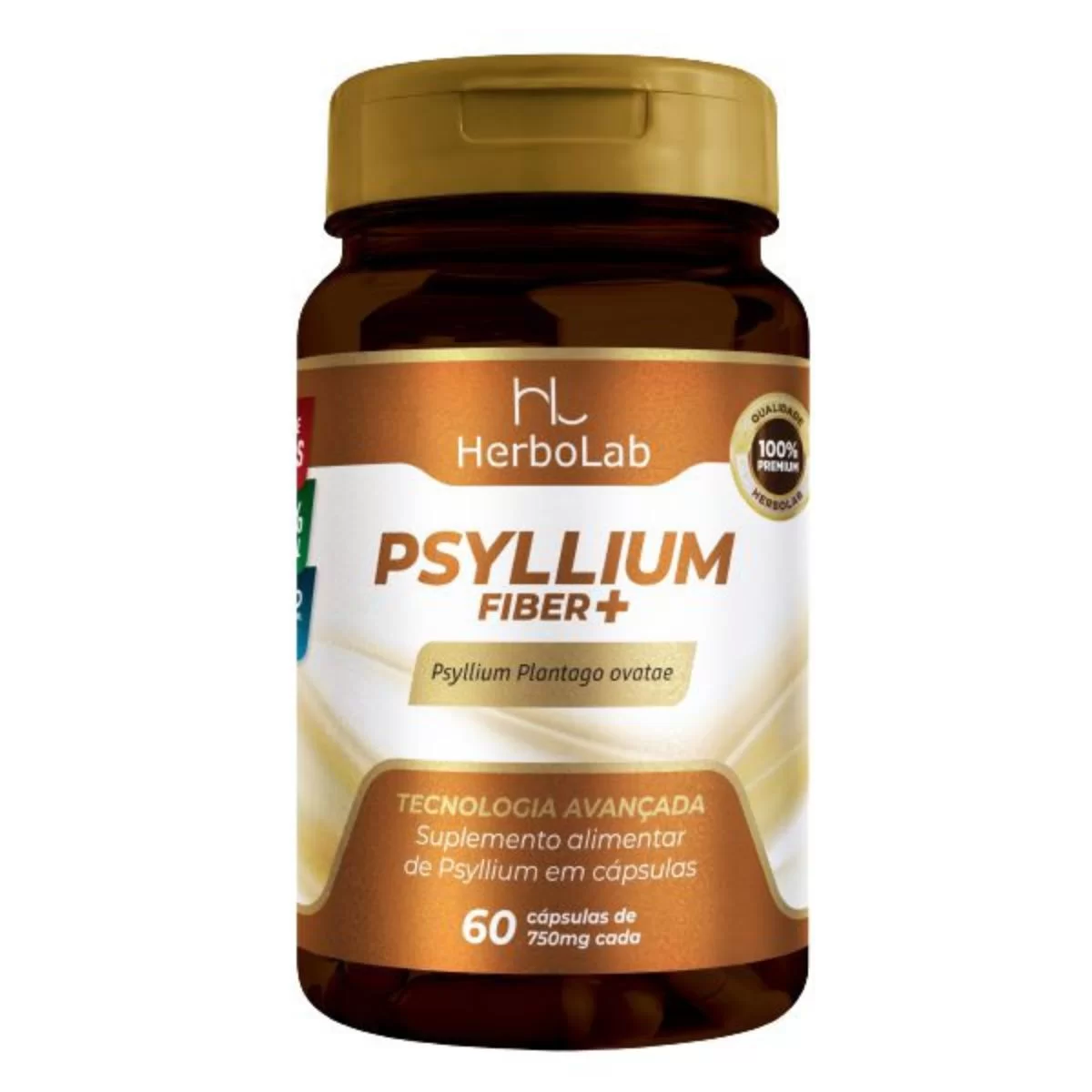 Psyllium Fiber 60 Caps - Herbolab
