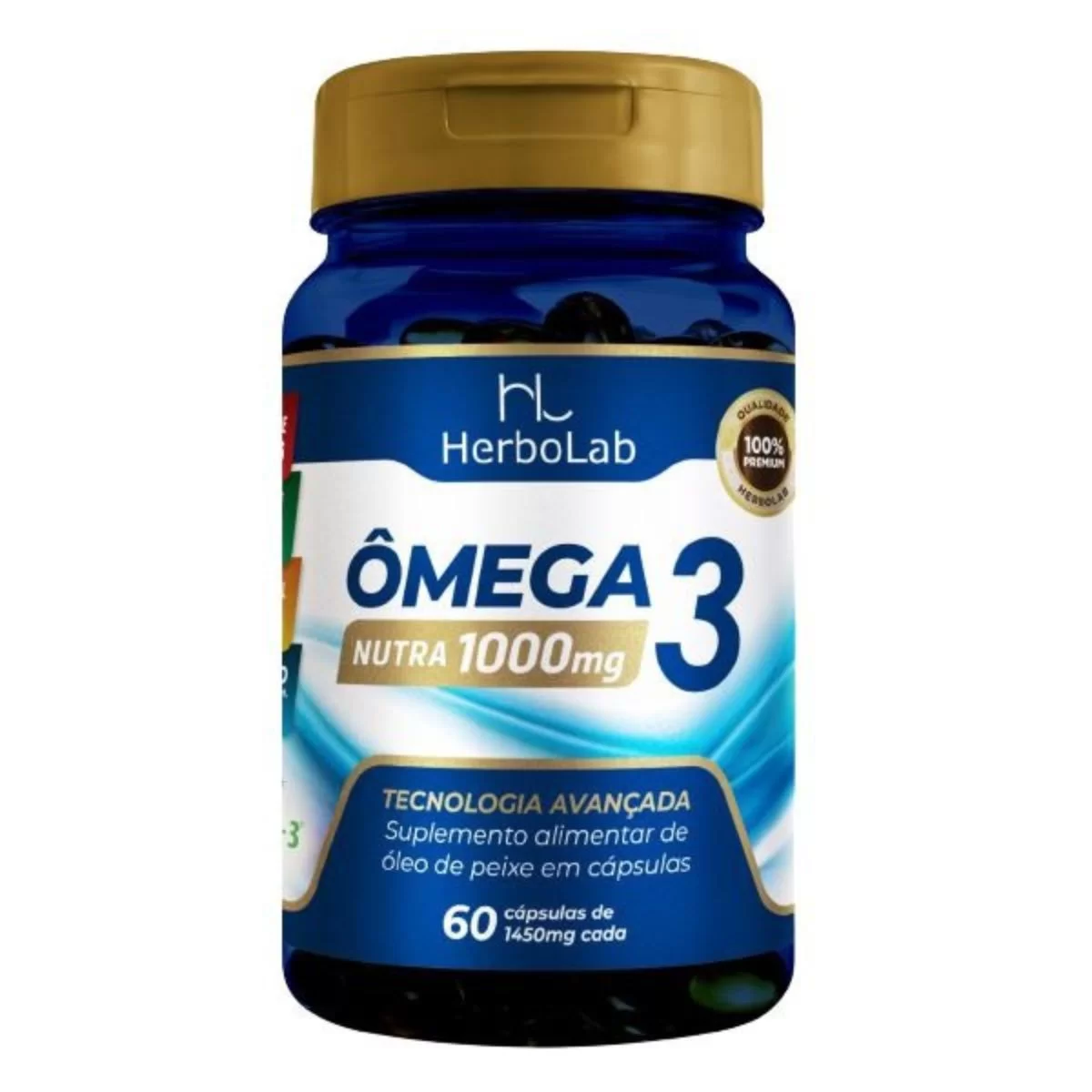 Ômega Nutra (Óleo De Peixe) 60 Caps - Herbolab