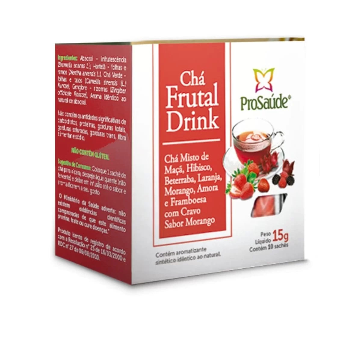 Chá Frutal Drink Prosaude - 10 Sachês