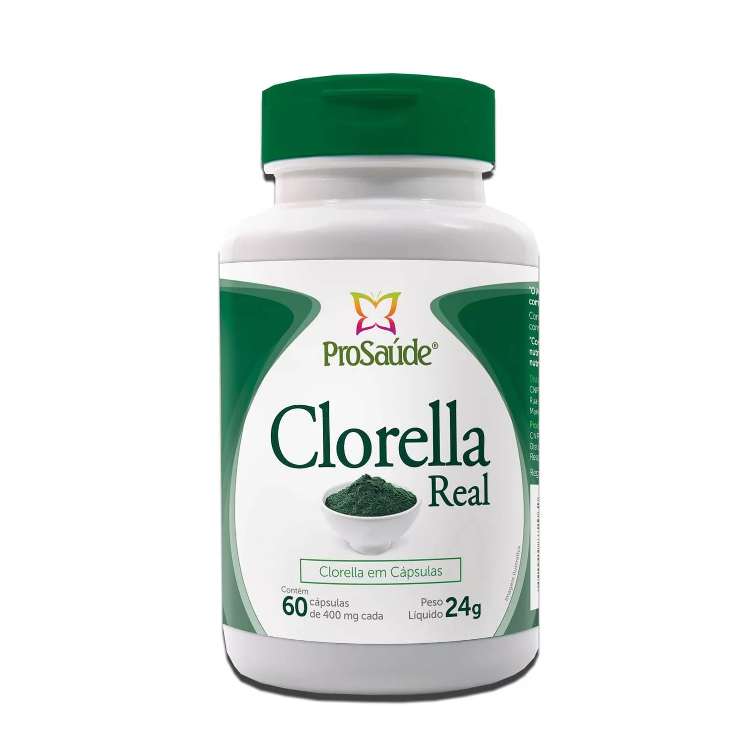 Clorella Real 400 Mg 60 Cps - Prosaude