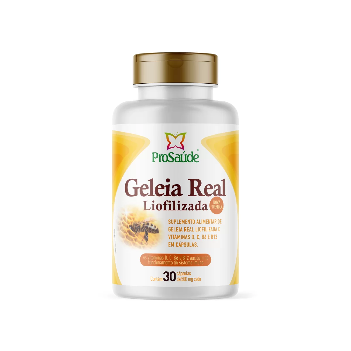 Geleia Real Liofilizada 30 Caps - Prosaude