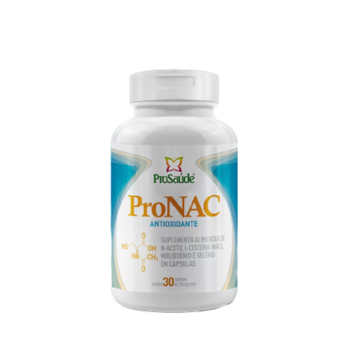 Pronac (N-acetil L-cisteína) 30 Caps - Prosaude