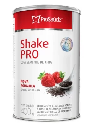 Shake Pro Chia Morango 400 G - Prosaude