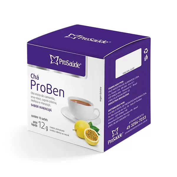 Chá Proben Sabor Maracuja 10 Saches 12G - Prosaude